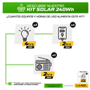 Kit Solar 240 wh-Aislado