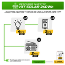 Kit Solar 240Wh - Aislado