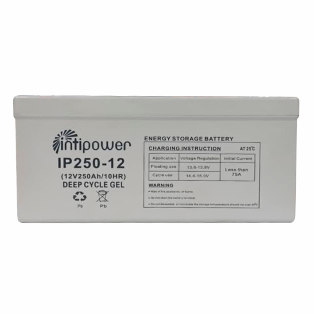 BATERIA INTIPOWER GEL CICLO PROFUNDO 12V-250AH