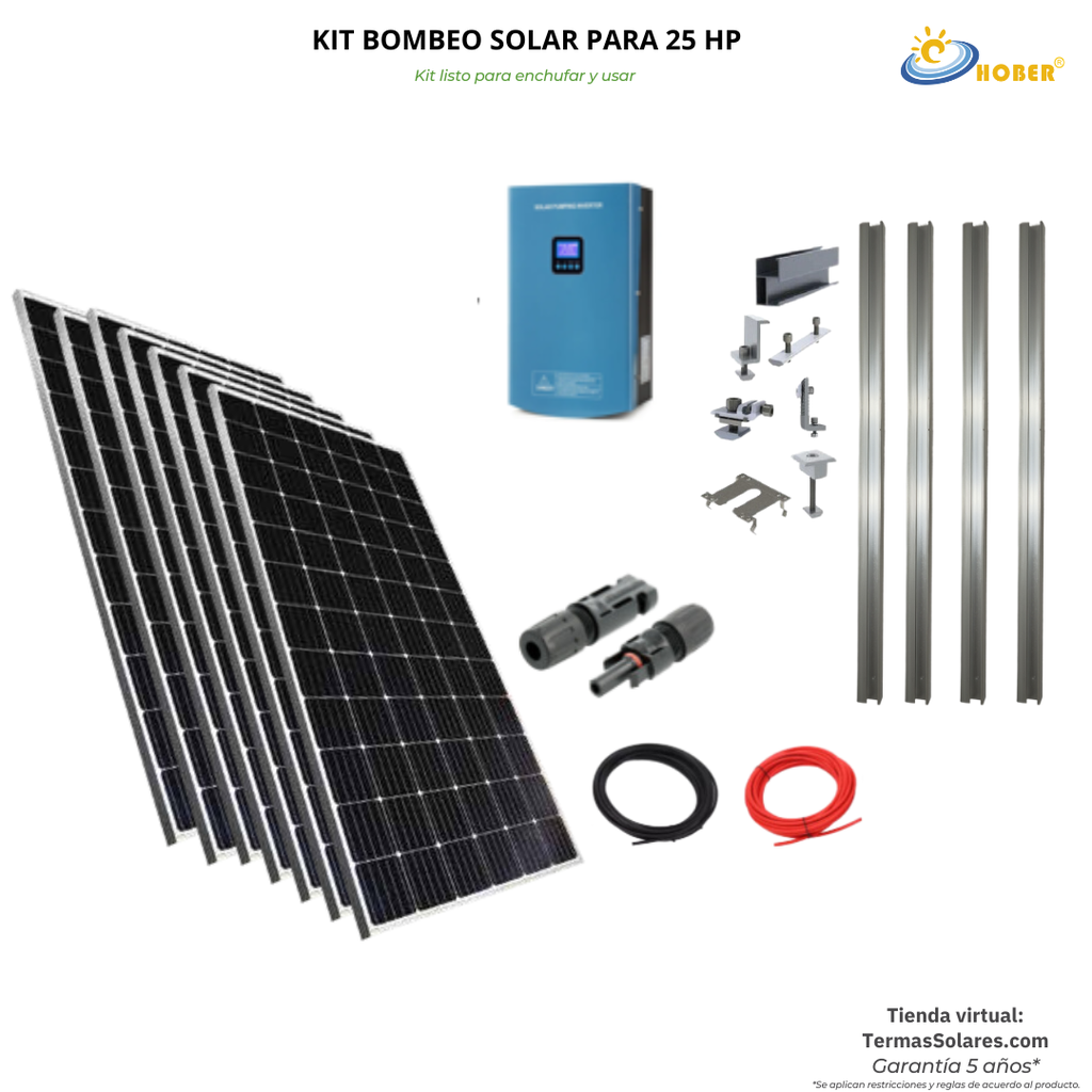 Kit de Bombeo Solar hasta 25 HP
